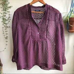 Madewell Top (purple fall blouse)